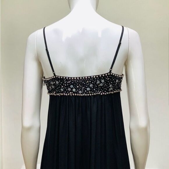 REBECCA TAYLOR SILK PRINCESS SPARKLE DRESS Goth NWT - Picture 15 of 16